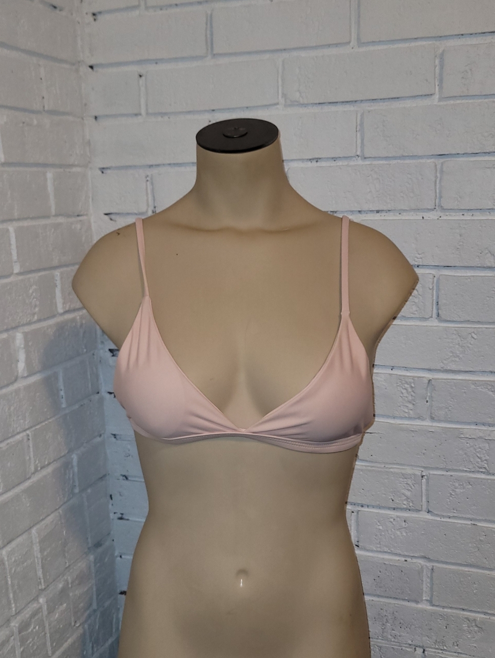 Nwot Minimalist Triangle Bikini Top - Pastel Blush Pink